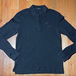 Gucci Interlocking GG Long Sleeve Polo